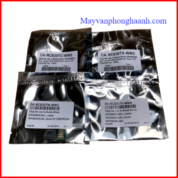 Chíp mực máy in Laser mầu Ricoh SP C830/ 831  ( Bộ 4 mầu CMYK - Hoặc mua lẻ từng mầu )