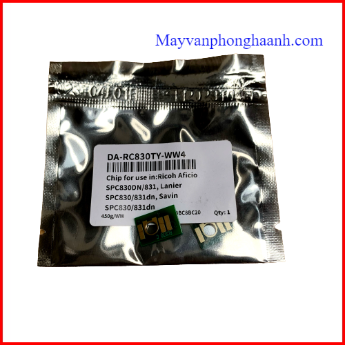 Chíp mực Ricoh SP C830/ Chíp mực Ricoh SP C831/ Chíp mực Ricoh SP830/ Chíp mực Ricoh SP831/ Chíp mực Ricoh C830/ Chíp mực Ricoh C8301/ Chíp mực Ricoh 830/ Chíp mực Ricoh 831/ Chíp mực máy in Ricoh mầu