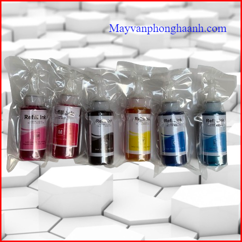Mực in phun màu Epson 70ml/ Mực in phun Epson L1300/ Mực in phun Epson L805/  Mực in phun Epson 1390, 1430/ Mực in phun Epson L1800/ Mực dùng cho máy in phun Epson