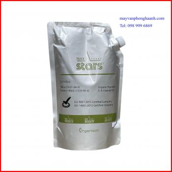 Mực Maxstars 1kg nạp, đổ cho máy photocopy Ricoh 1060/ 1075/ 2060 /2075/ 5500/ 6000/ 7500/ 6001/ 7001/ 8001/ 7502/ 6502/ 7503/ 9003… ( Có vòi )